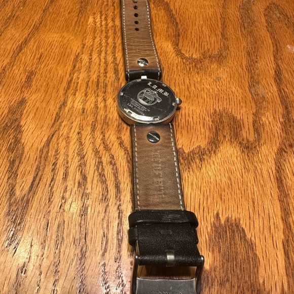 L.A.M.B. Black and Brown Leather Watch main image 4